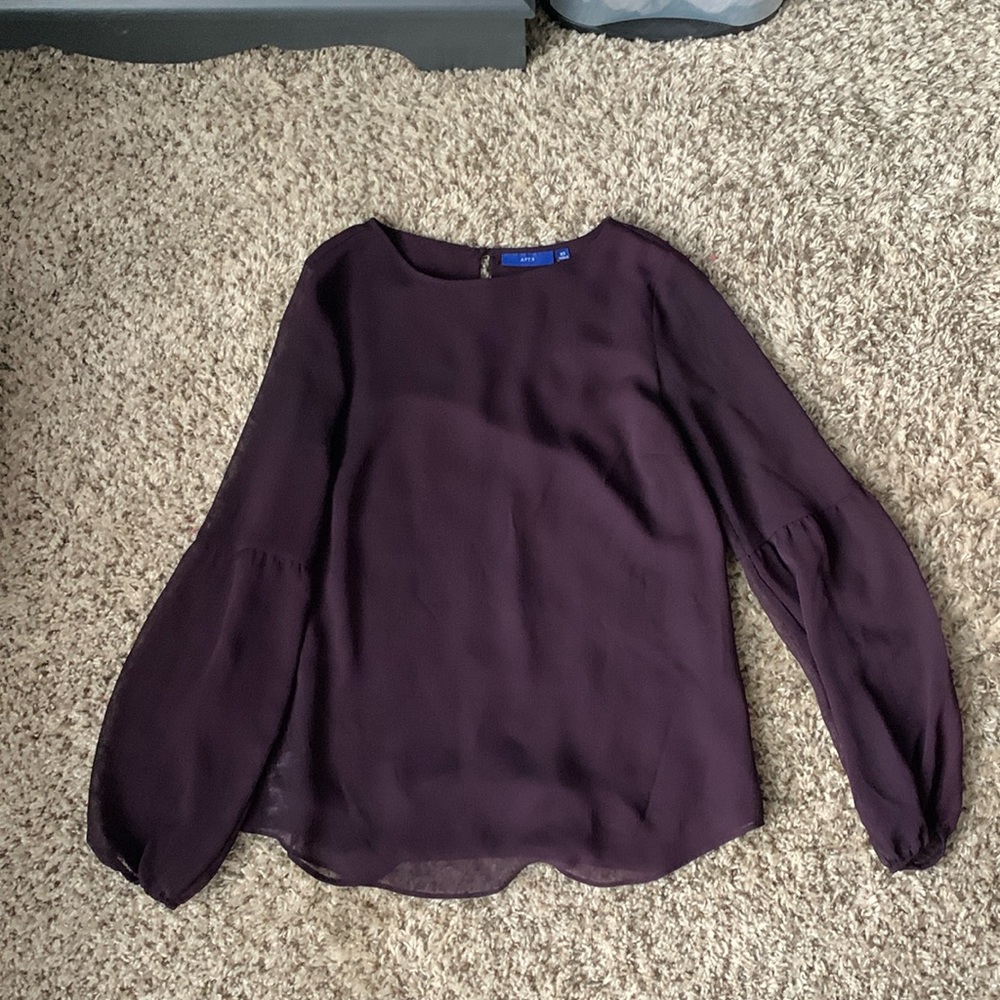 Dark Purple long Sleeve Dress Shirt